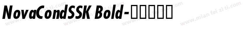 NovaCondSSK Bold字体转换